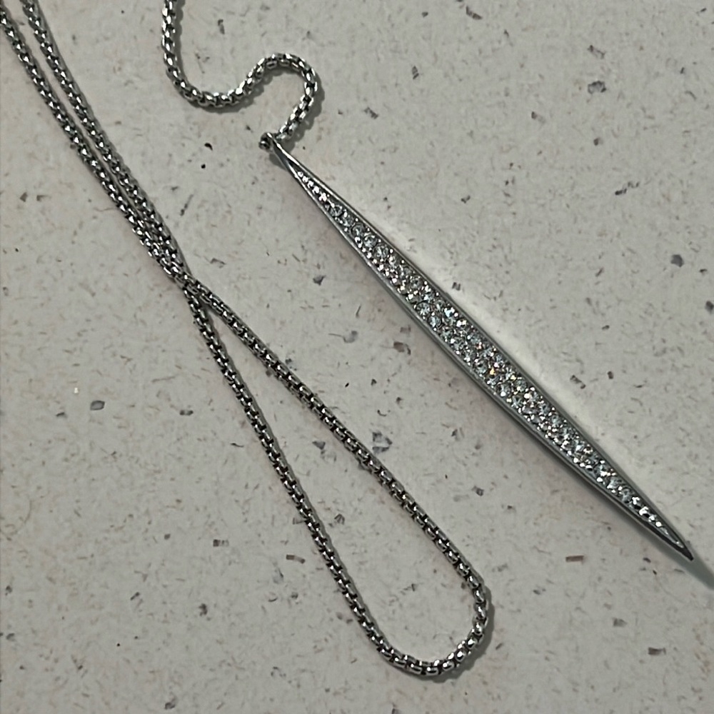 Rhinestone Slide Adjustable Necklace. - image 4